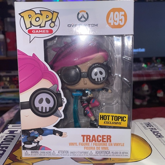 Funko Pop! Vinyl: Overwatch - Tracer (Punk) - Hot Topic (HT) (Exclusive) #495 - Picture 2 of 3